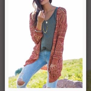 Grace & Lace Oversized Pocket Cardigan